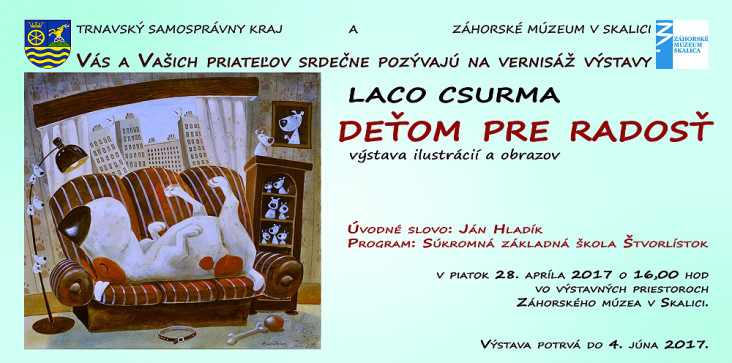 Laco Csurma - Deťom pre radosť, 28.4.2017 - pozvánka